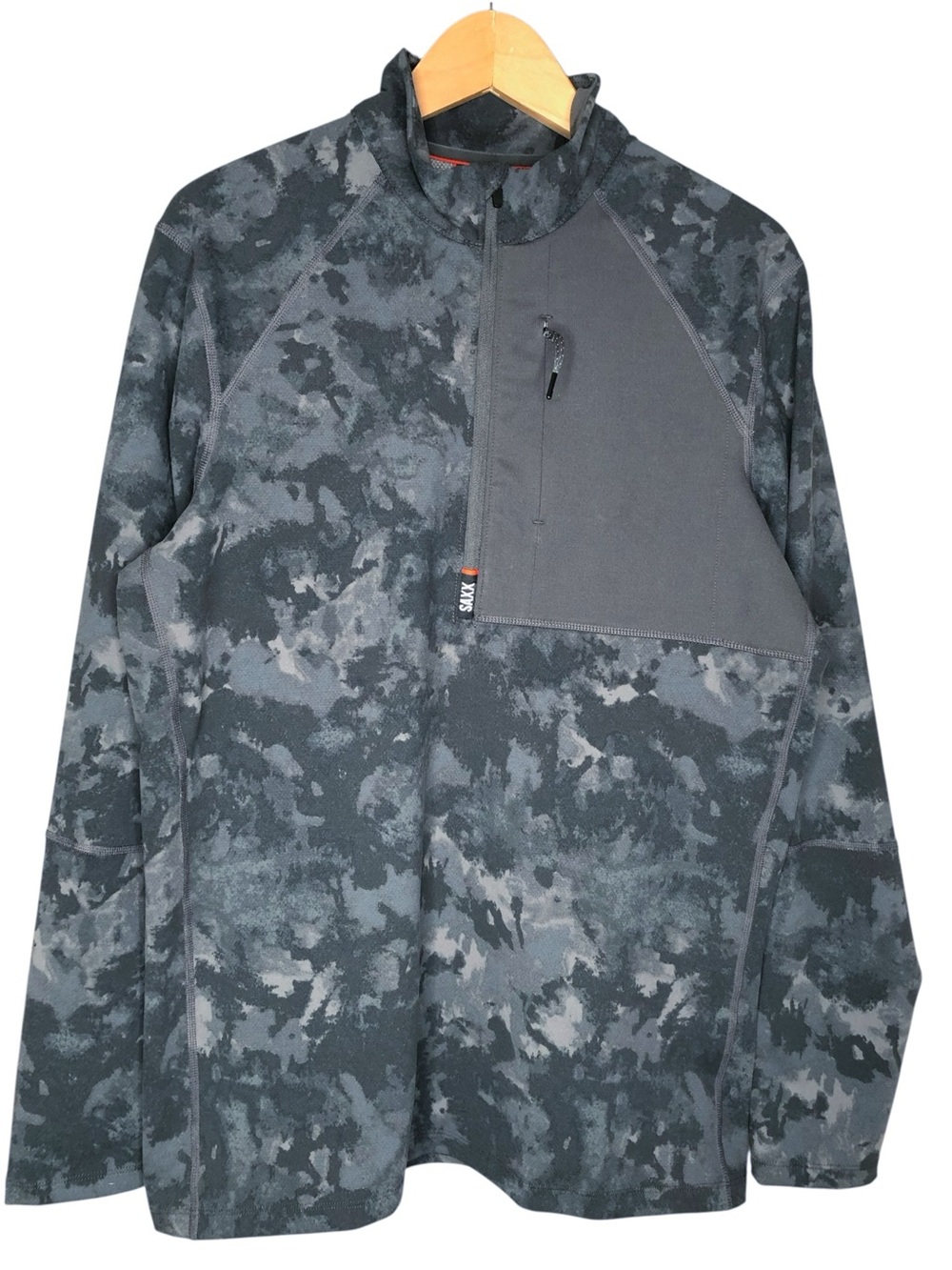 Saxx Roast Master HeavyWeight Long Sleeve 1/2 Zip Layering Camo Top Men's Medium
